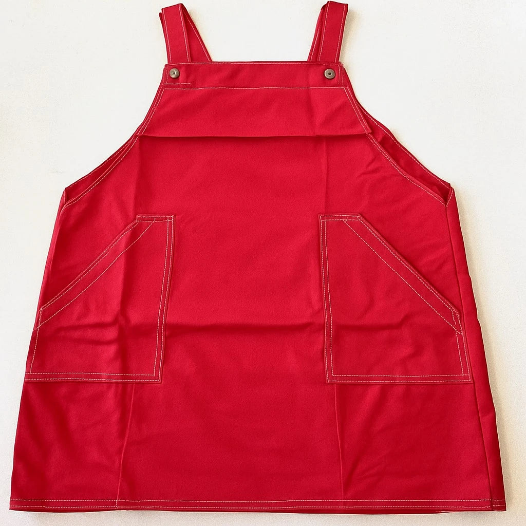 Contrast Stitch Nylon Apron - Image 4