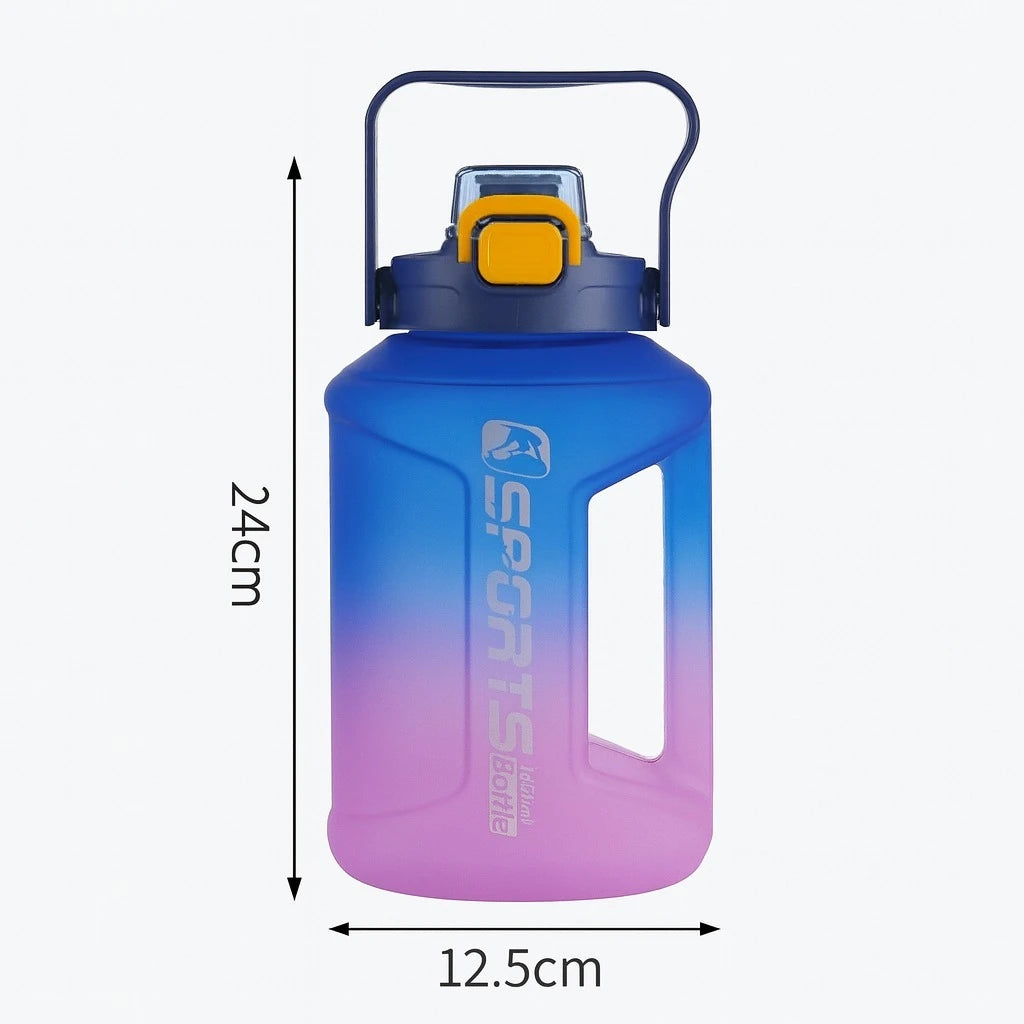 Gradient Sports Water Bottle 1.6L Large Capacity Motivational Water Bottle Fitness Gym Outdoor Drinking Bottle