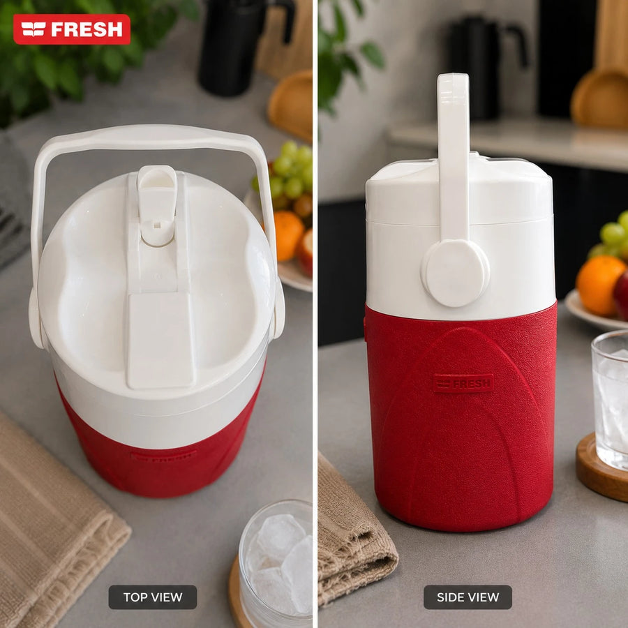 3 Liter Portable Insulated Water Cooler Jug with Handle Cold Drink Container for Picnic Camping and Travel