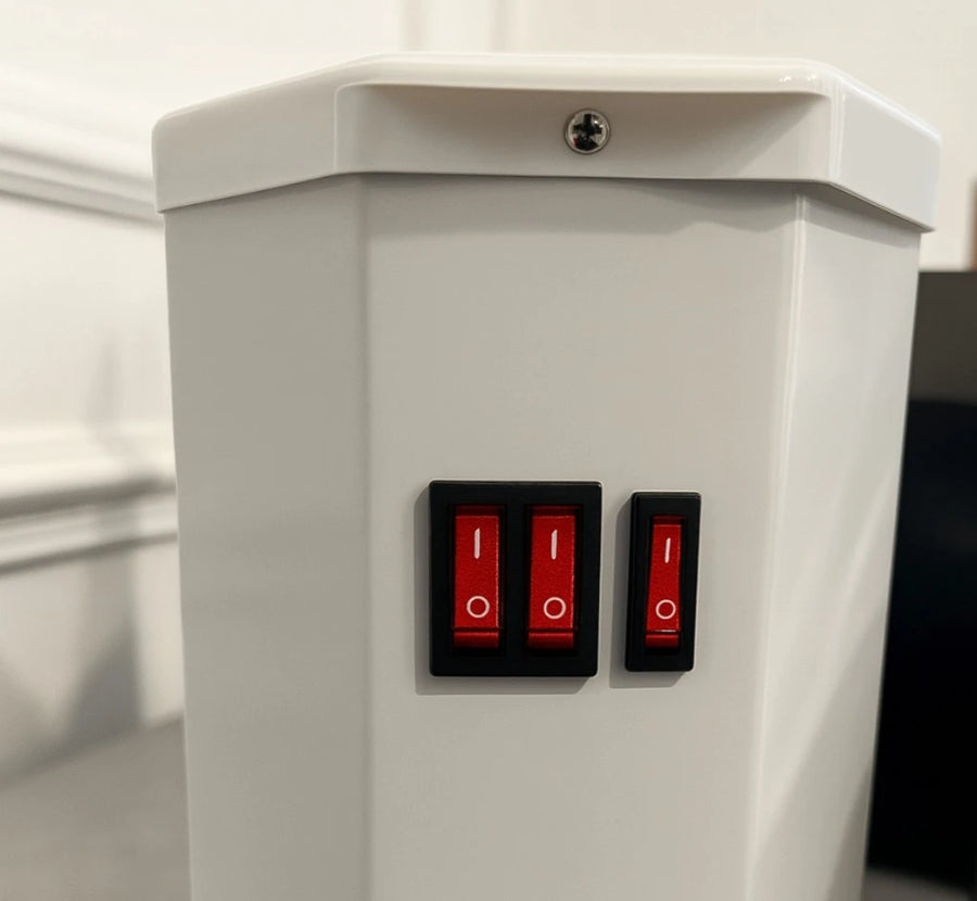 QH 2000B 3 2000W 3 Side Quartz Electric Room Heater with 5 Heat