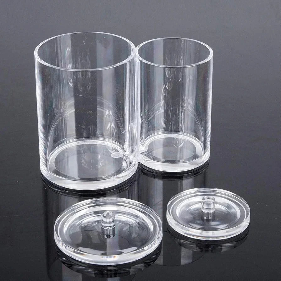 Double Plexi Swab & Cotton Pad Holder