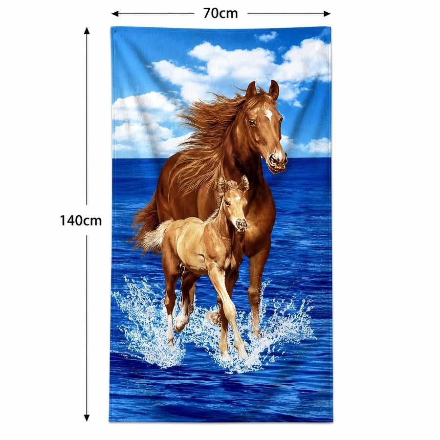 Beach Towels 140x70cm Premium Quick Dry Soft Absorbent Microfiber Travel Pool Swimming Summer Bath Gym Yoga Sand Free Printed Towels