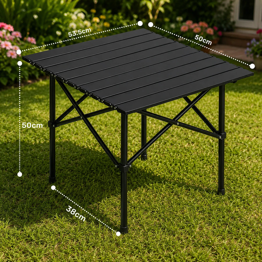 Portable Table Camping Foldable Table Outdoor Picnic Table Room Desk Balcony Table Lightweight Aluminum Table