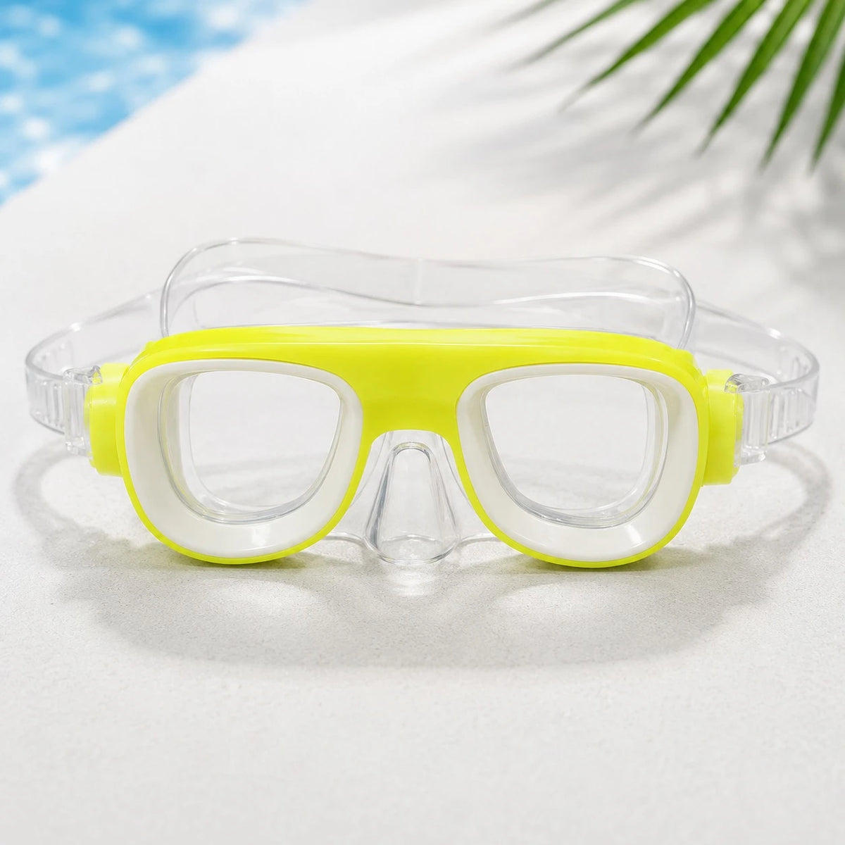 Kids Swimming Goggles Waterproof Swim Glasses Pool Beach Water Sports Eyewear Adjustable Transparent Strap
