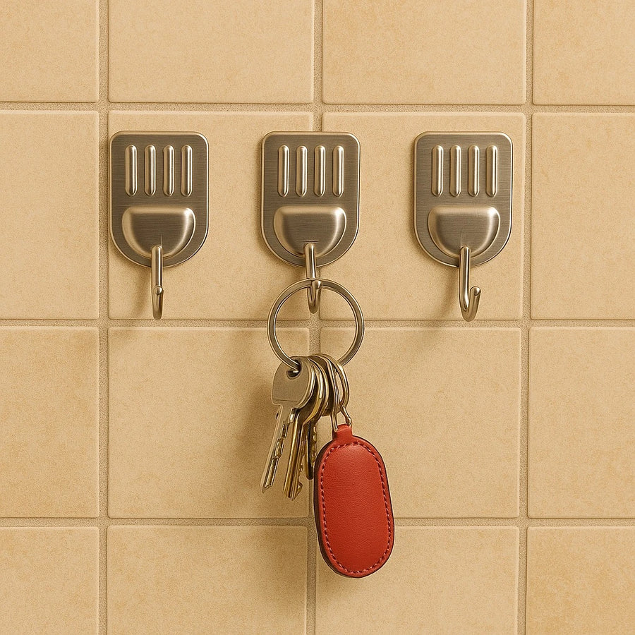 Set Of 3 Adhesive Hooks