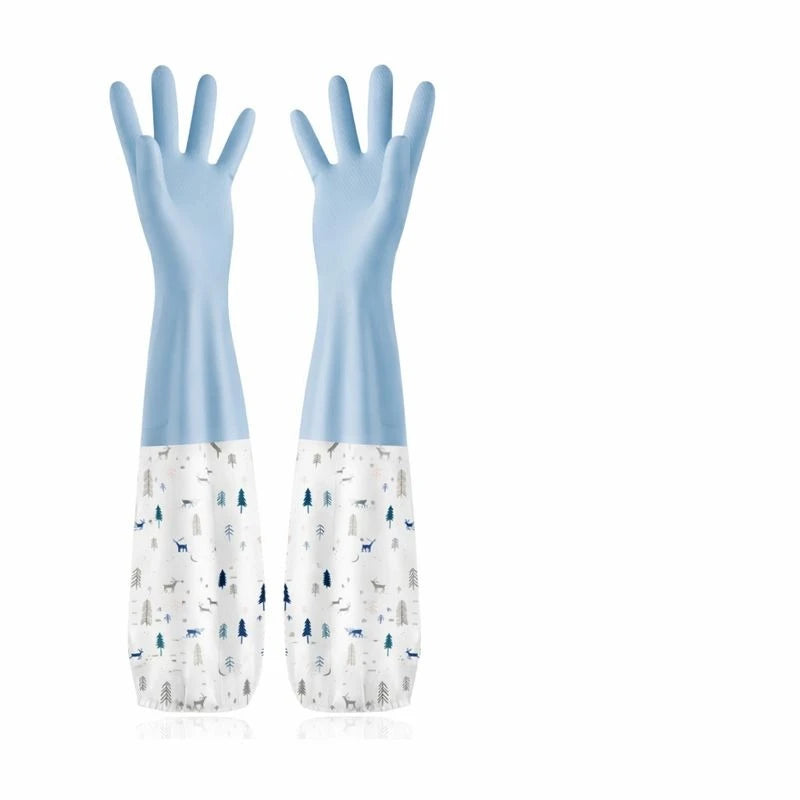 Long Waterproof Cleaning Gloves with Extended Sleeve – Dishwashing, Kitchen Cleaning, Sink & Household Protection Gloves - Image 7