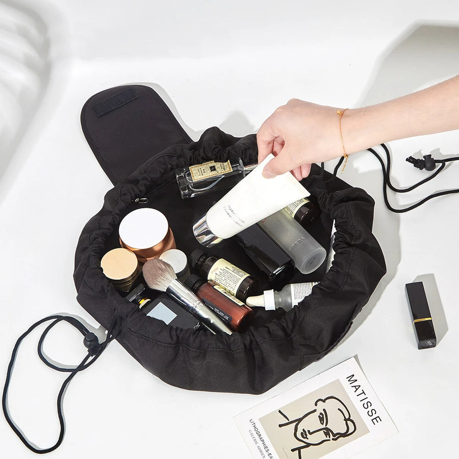 Drawstring Makeup Organizer Bag Cosmetic Storage Pouch Travel Makeup Bag