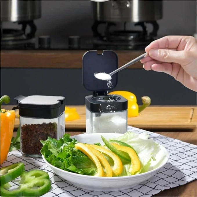 Spice Jar with Handle & Spoon
