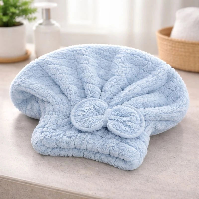 Cotton Turban Dry Hair Travel Cap Soft Absorbent Shower Bath Hair Towel hair styler