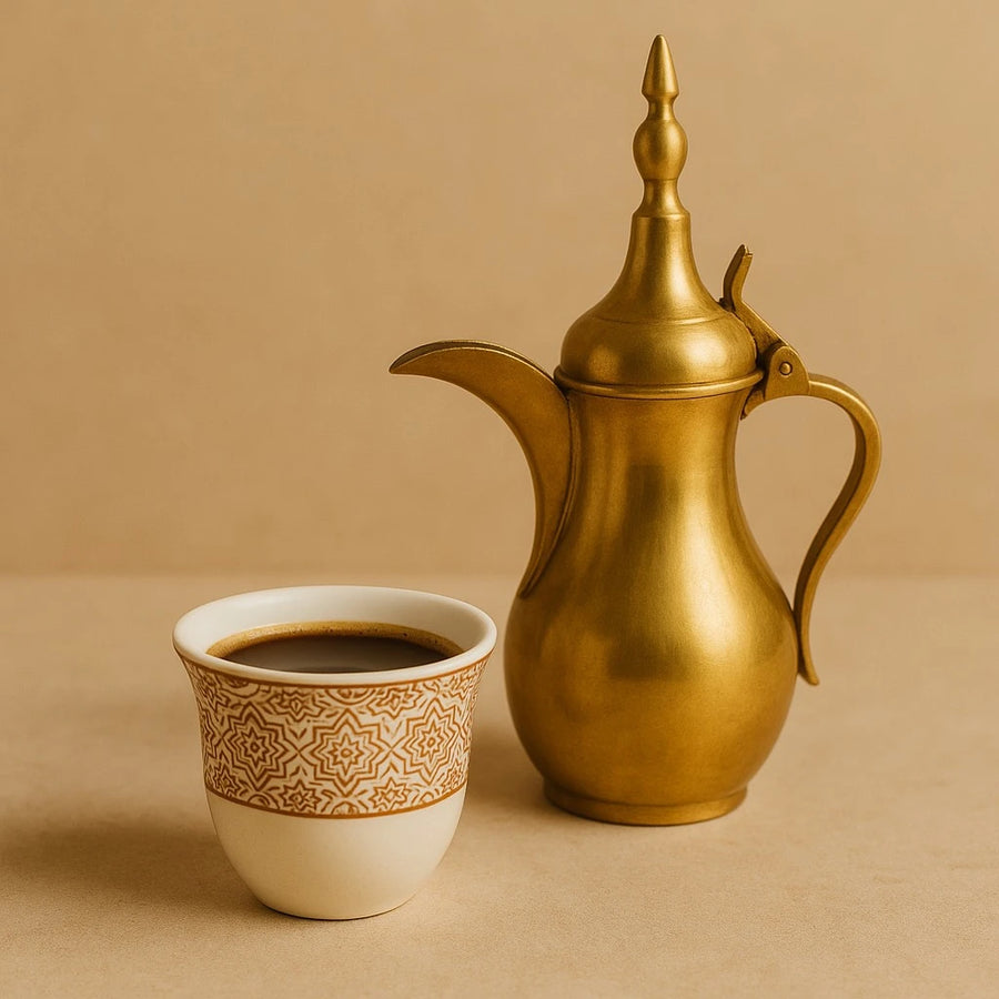 Oriental Floral & Geometric Coffee Espresso Cups, Set of 12