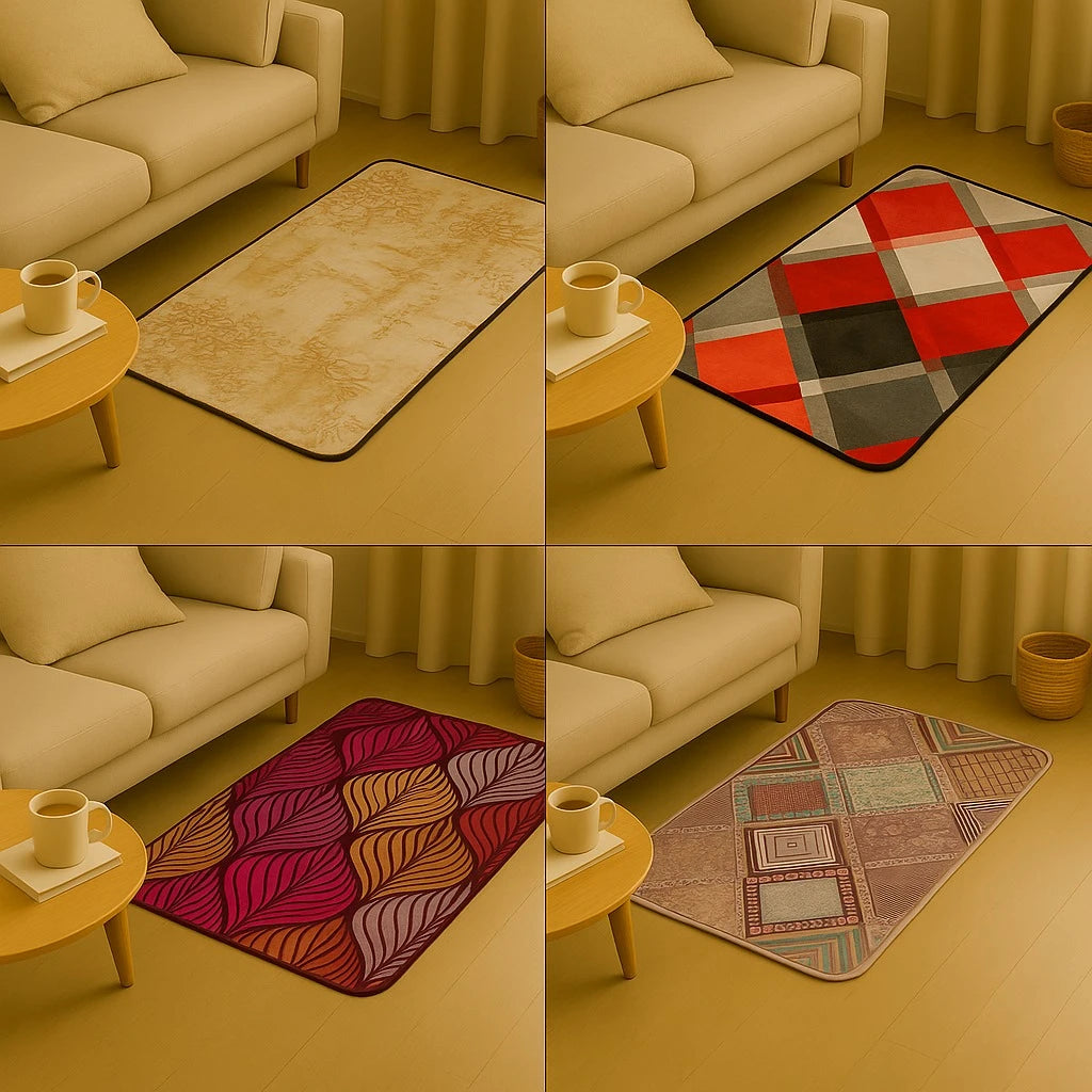 Velvet Colorful  Carpet 100×60 cm - Image 1