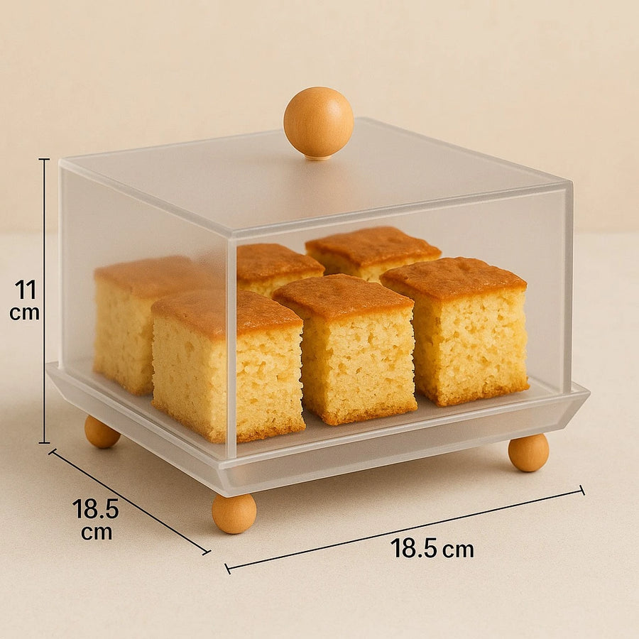 Frosted Acrylic Serving, Display & Storage Tray – 18.5 × 11 cm