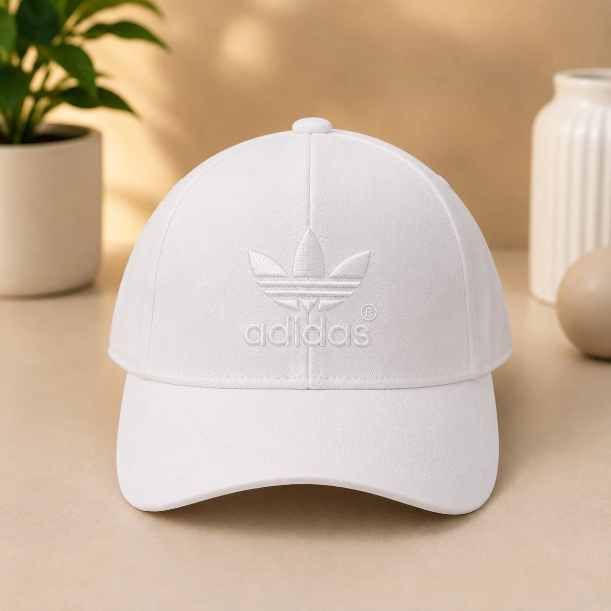 Adidas Style Polyester Baseball Cap for Men and Women Adjustable Casual Sports Cap