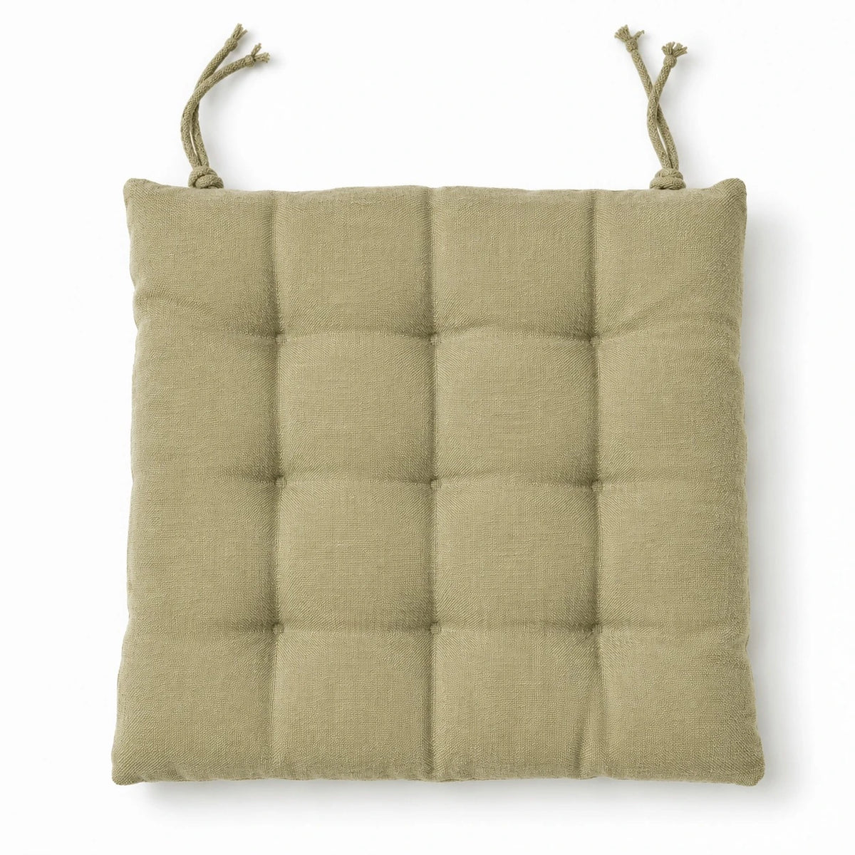 Premium Tufted Tweed Chair Cushion 40x40 cm Thick Padded Seat Cushion for Dining Kitchen and Home Chairs