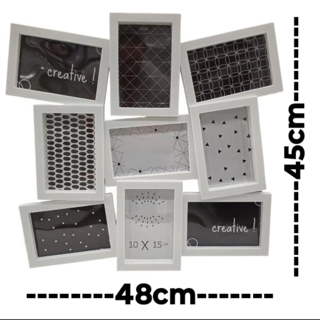 Multi Photo Frame Collage Wall Decor Family Picture Frame Memories Display Frame Modern Home Photo Gallery Frame