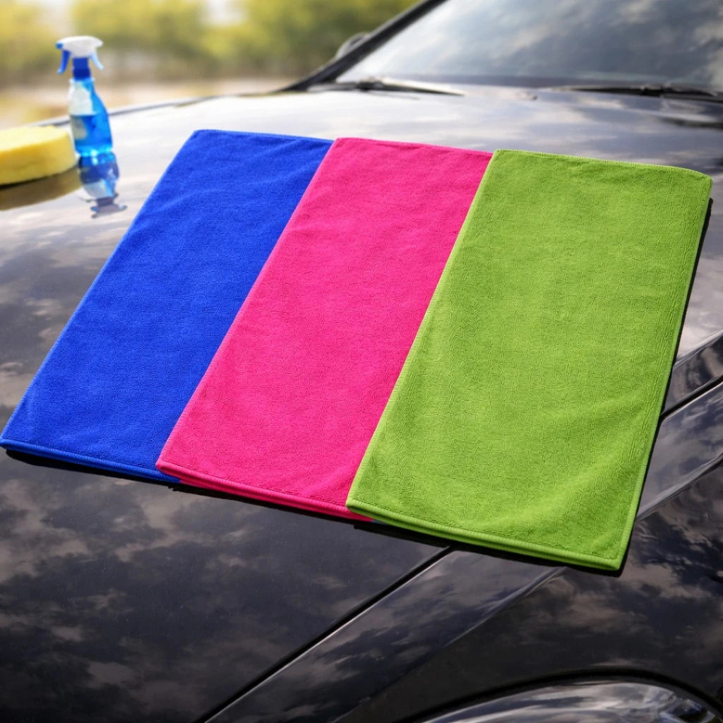 Car Microfiber Towel Soft Cleaning Cloth Absorbent Drying Polishing Towel 60 x 40