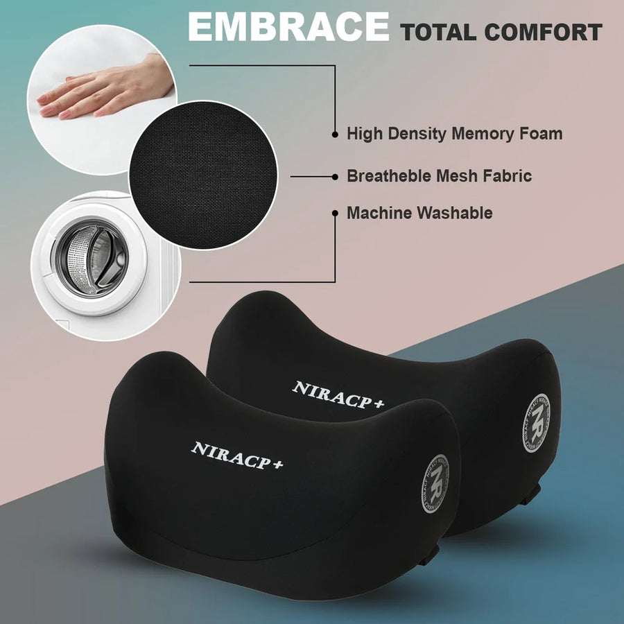 NIRACI+ Memory Foam Car Neck Pillow