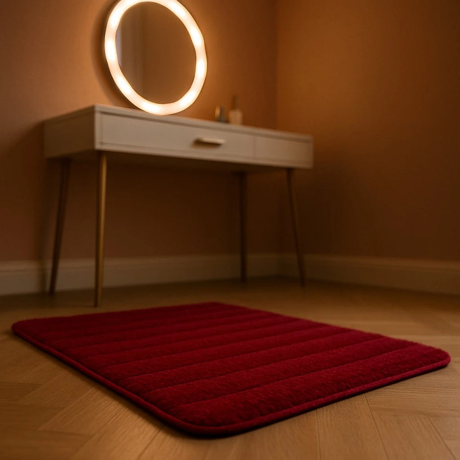 Wavy Soft Microfiber Carpet 100×60 cm