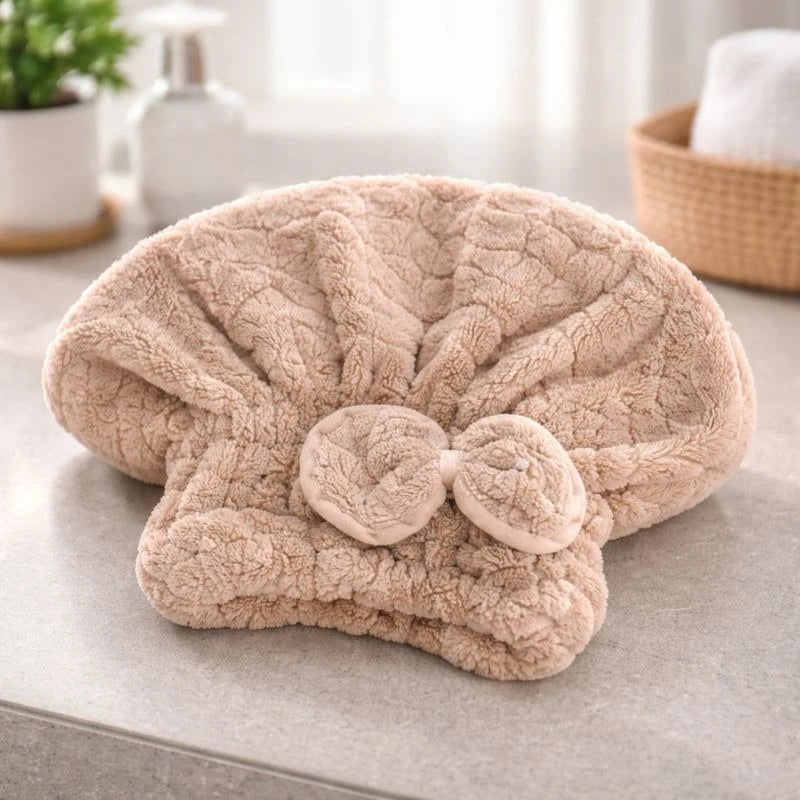 Cotton Turban Dry Hair Travel Cap Soft Absorbent Shower Bath Hair Towel hair styler