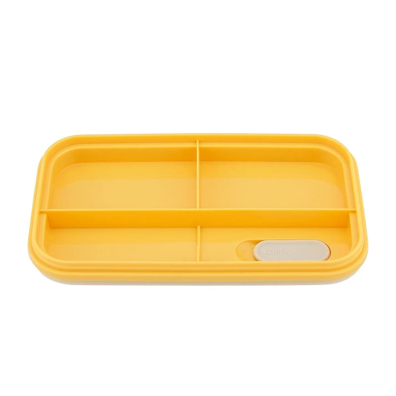 Durable Blue Lunch Box,1000ml Leak-Proof Bento Design