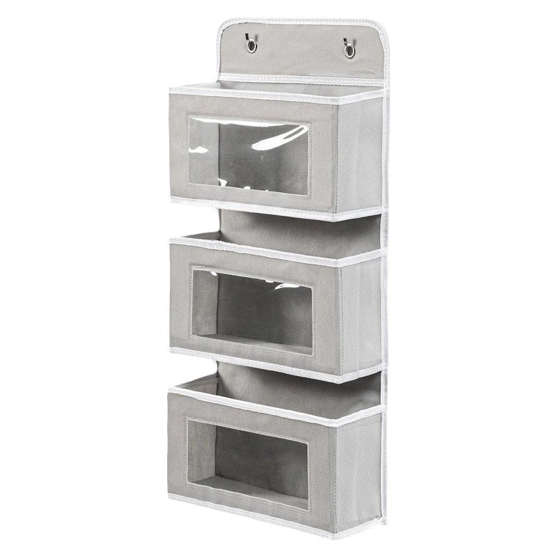 Hanging Storage Organizer with 3 Pockets Wall & Closet Door Storage Rack