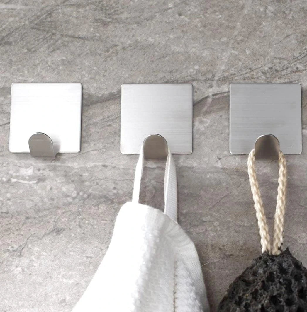 Stainless Steel Adhesive Hooks - Image 1