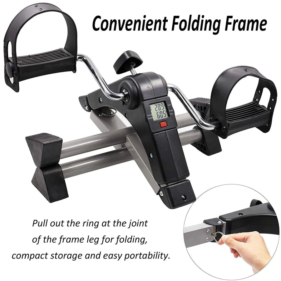 Arm and Leg Pedal Exerciser Sports Gym Fitness Bike LCD Display Variable Resistance Home Rehabilitation Trainer