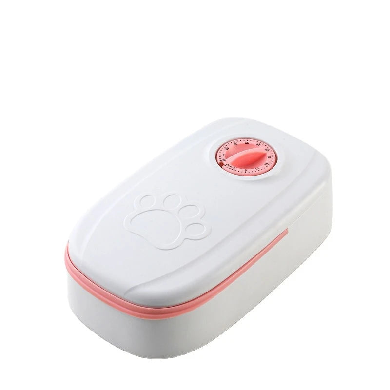 Manual Timed Pet Feeder Bowl for Cats & Dogs – 48-Hour Timer, Detachable Food Tray, Portable Pet Food Dispenser - Image 5