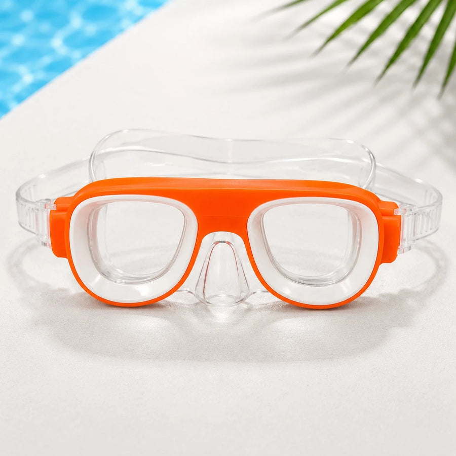Kids Swimming Goggles Waterproof Swim Glasses Pool Beach Water Sports Eyewear Adjustable Transparent Strap