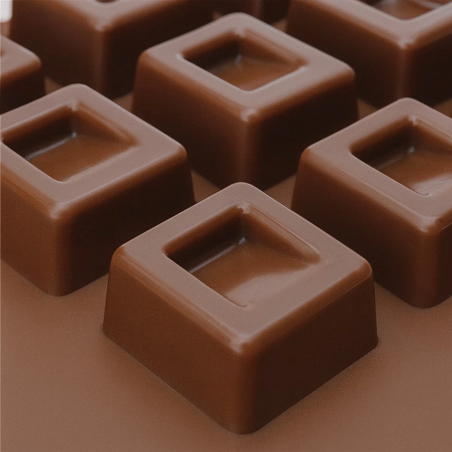 Square Silicone Chocolate Mould – 15 Cavities