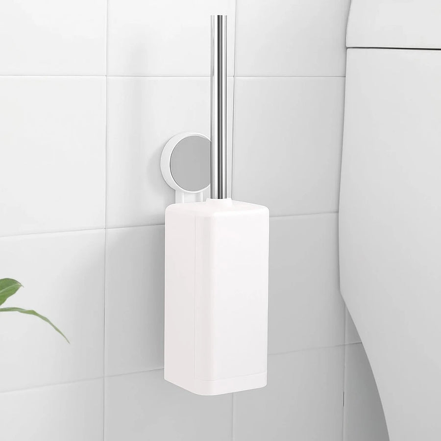 Toilet Brush with Automatic Closing Holder