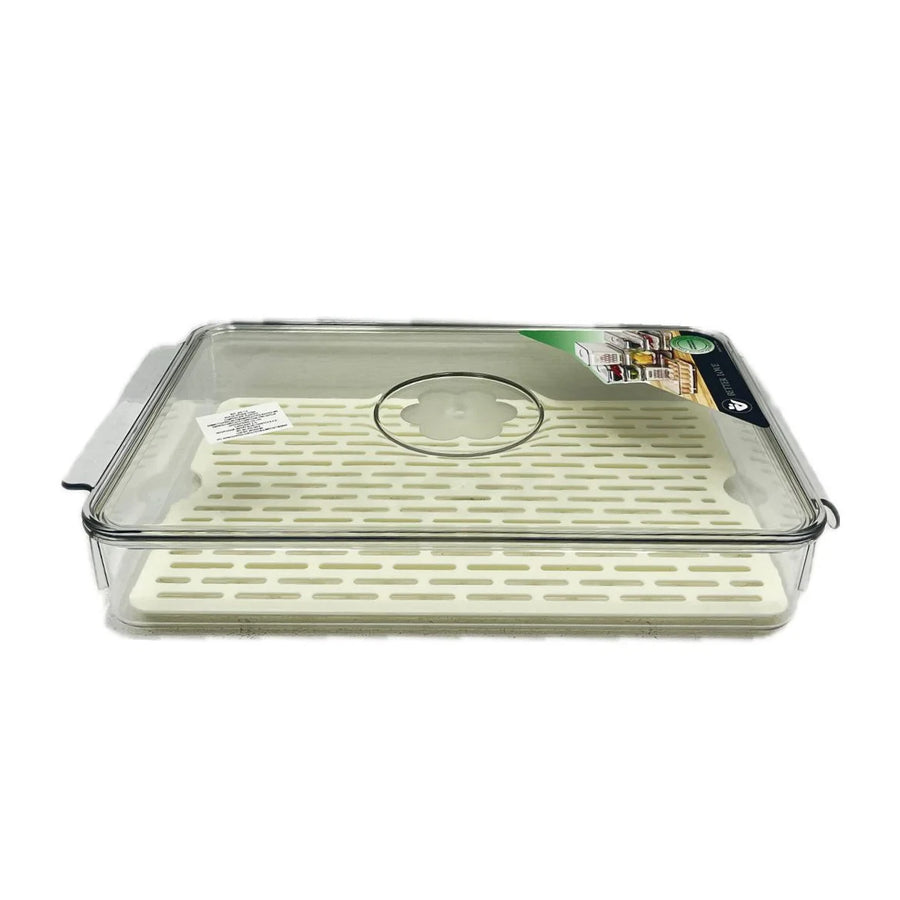Clear Plastic Food Container for Kitchen Storage Transparent Food Box for Pantry Organization Meal Prep and Fridge Use