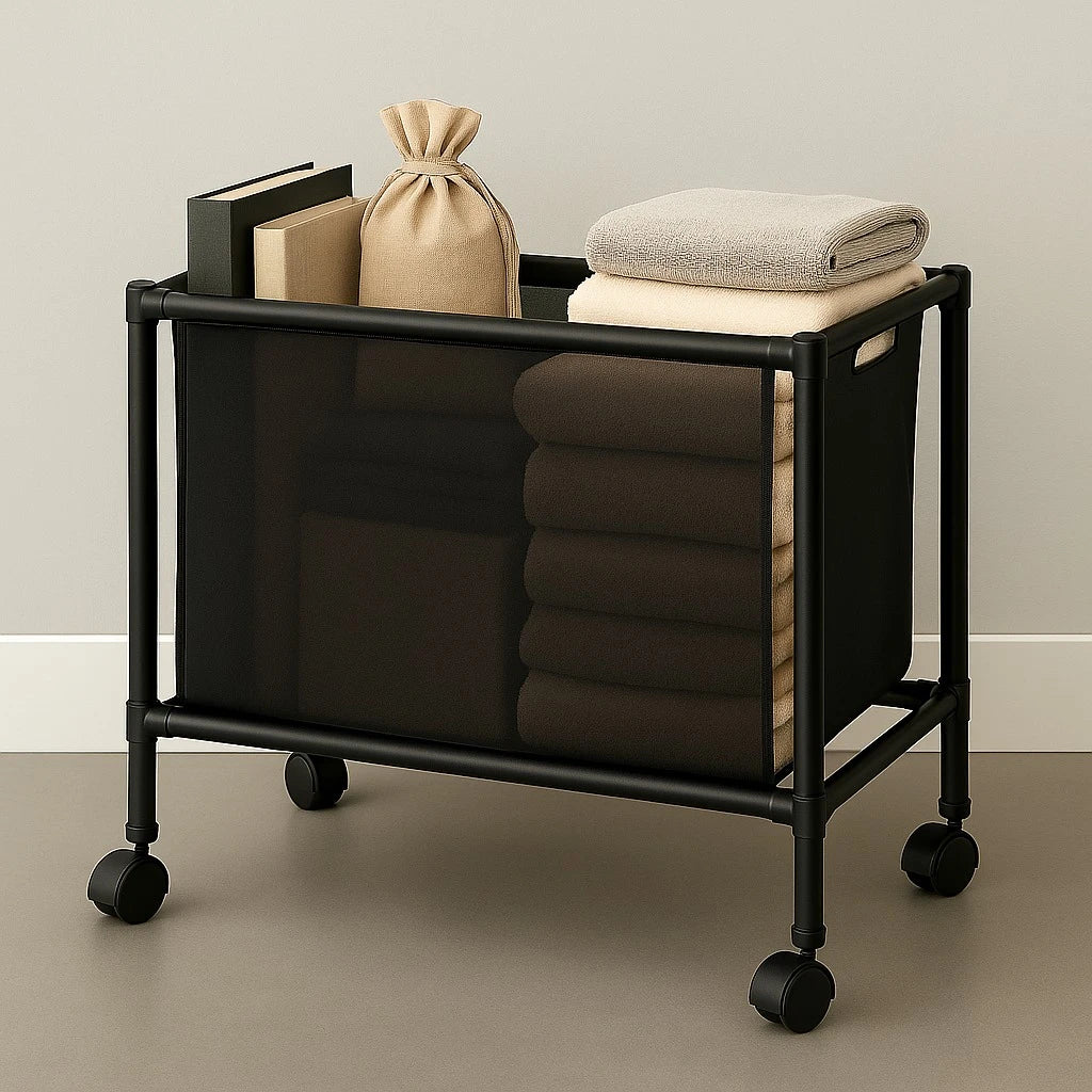 Rolling Fabric Storage Bin