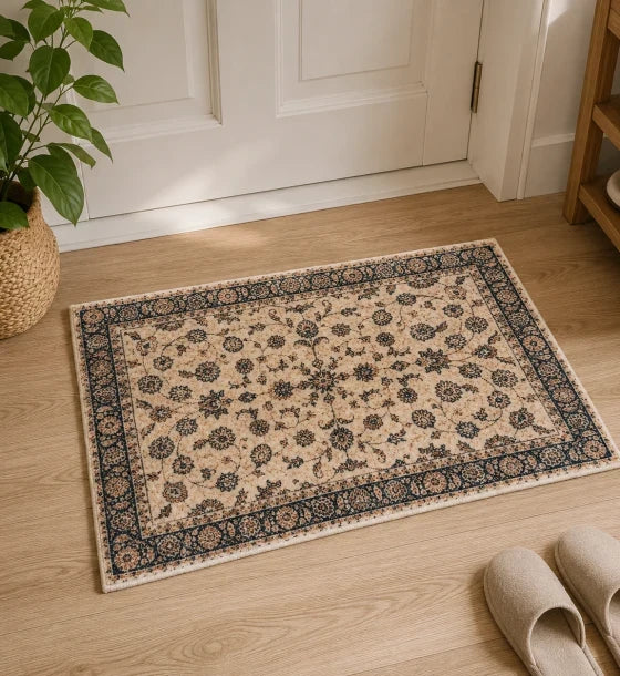 Soft Velvet Printed Floor Mat 48 × 80 cm Decorative Non Slip Indoor Rug