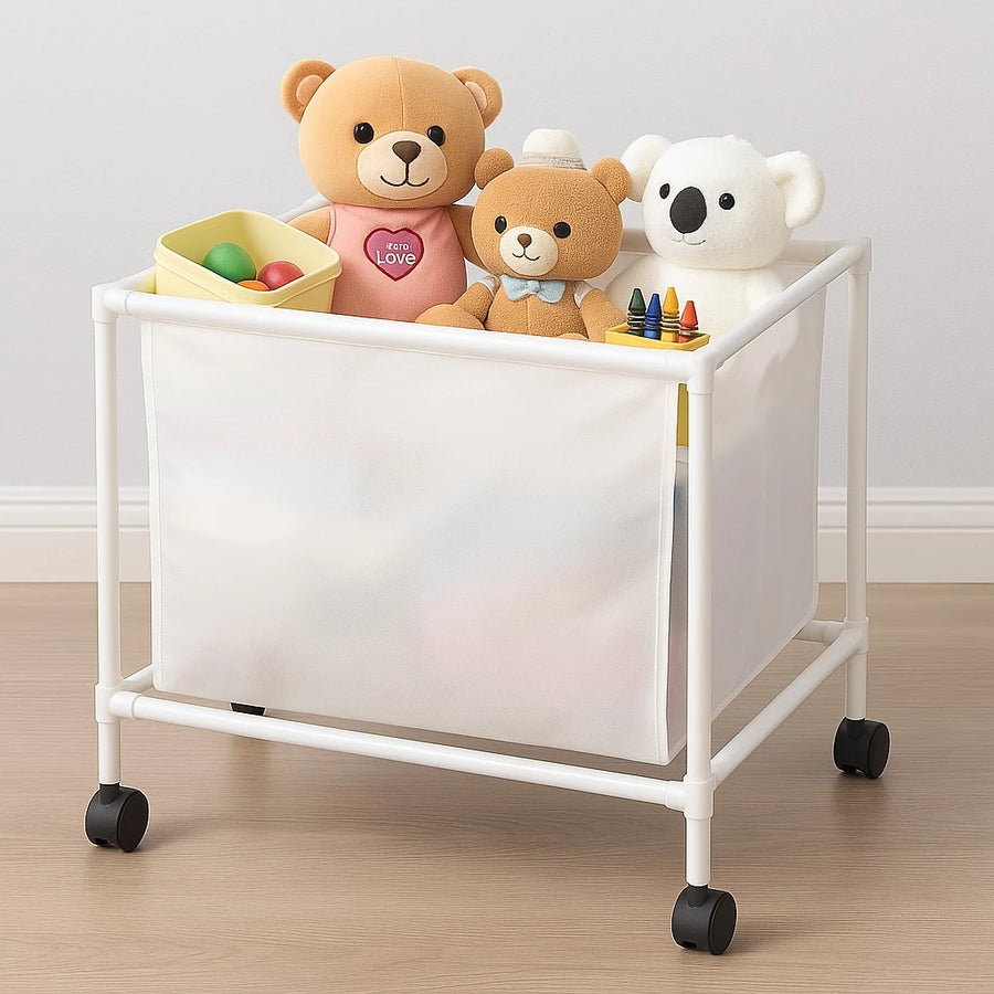 Rolling Fabric Storage Bin