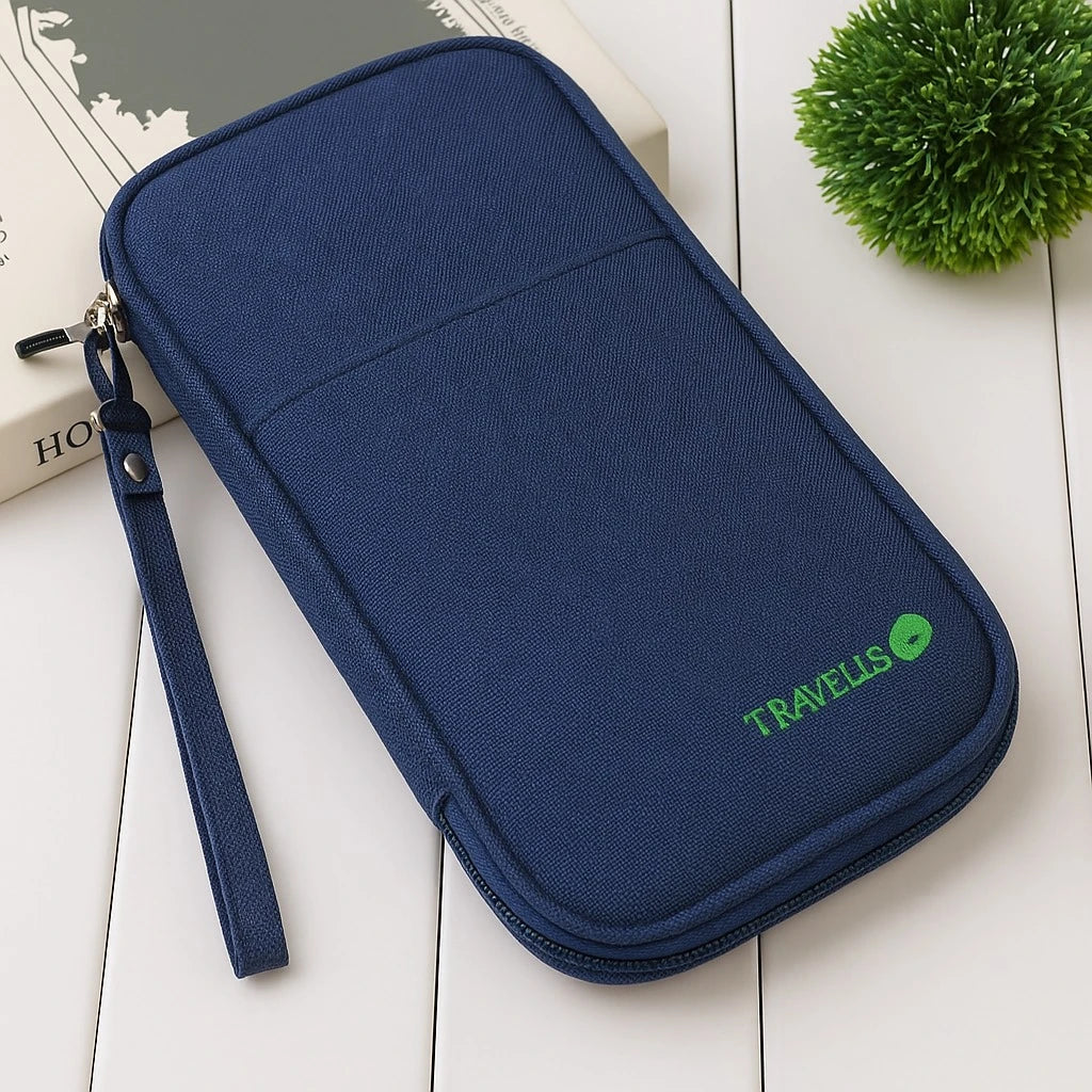 Travelus Travel Document Organizer Passport Holder Wallet Zipper Travel Wallet Card Holder Phone Storage Travel Pouch - Image 9