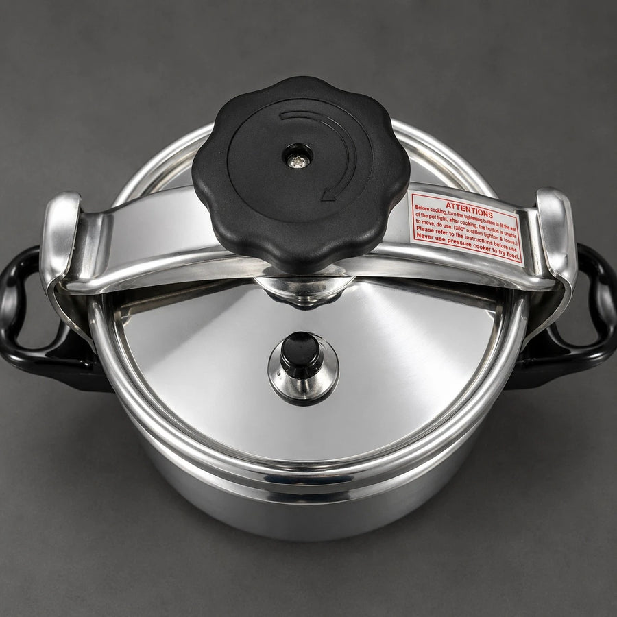 Pressure Cooker 5 Liter 18 10 Stainless Steel Fast Cooking Pot Easy Opening Safety Valve Induction Gas Cooker Kitchen Cookware Heavy Duty Pressure Pot Family Cooking Cooker
