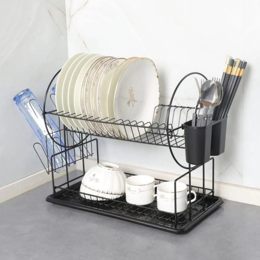 Stainless Steel 2-Tier Dish Rack