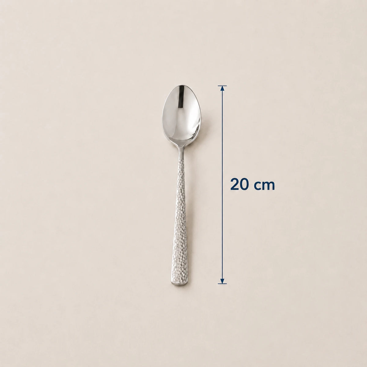 Stainless Steel Tablespoons Set of 6 with Textured Handles – Mirror Polish Reusable Dining Spoons