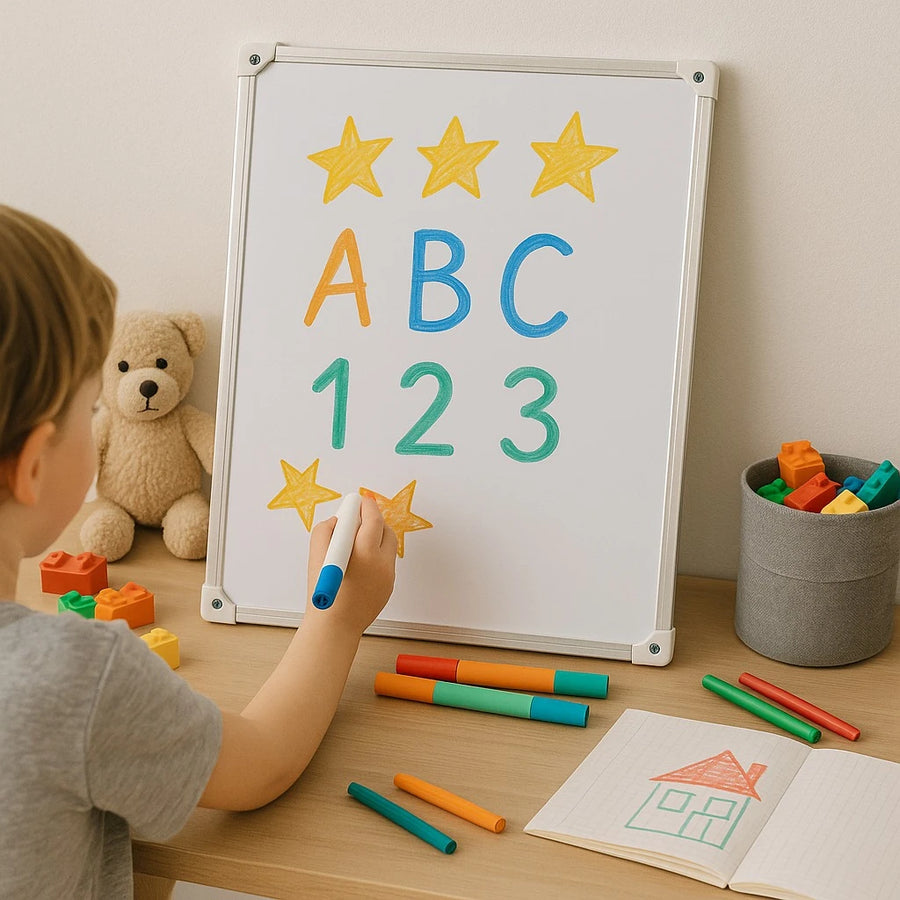 Whiteboard with Attached Pen