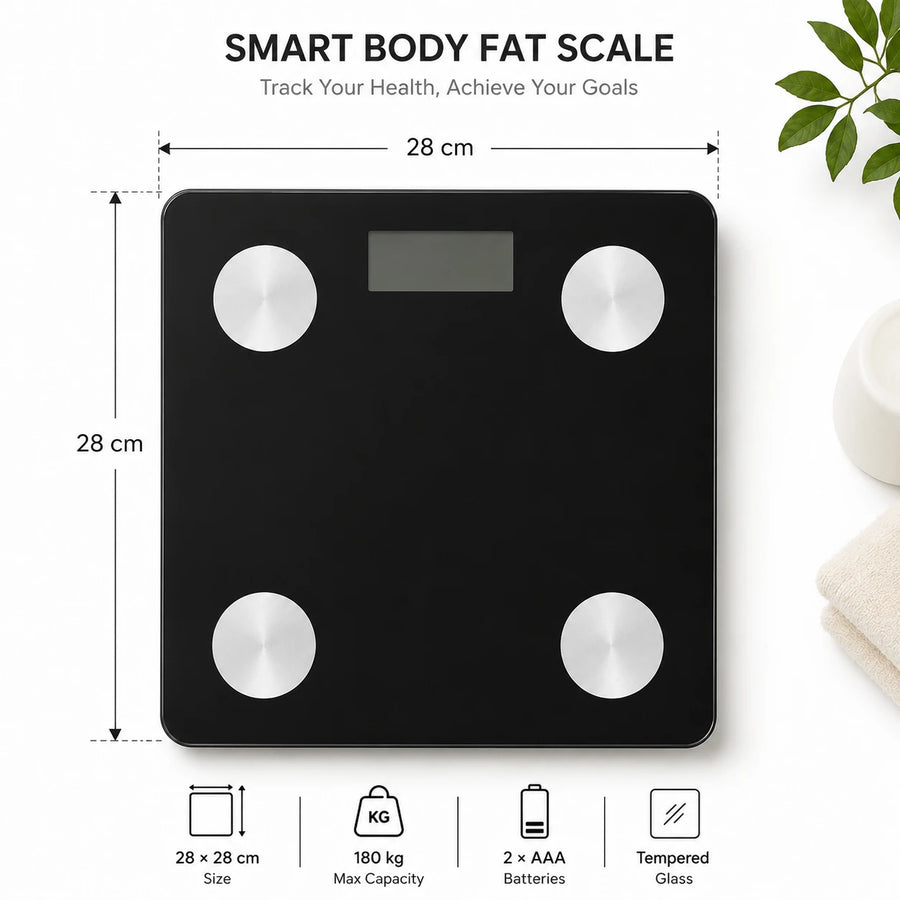 Digital Body Fat Smart Scale Bluetooth Health Scale BMI Weight Analyzer App Connected Bathroom Scale