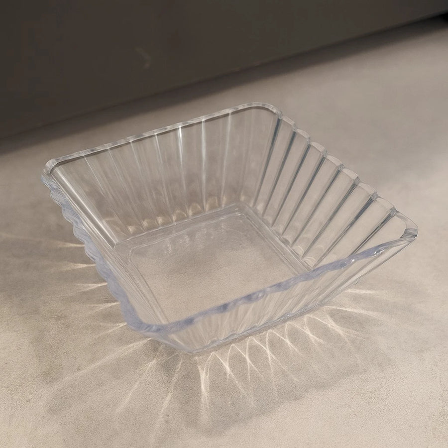 Acrylic Bamboo 4-Compartment Serving Candy Box