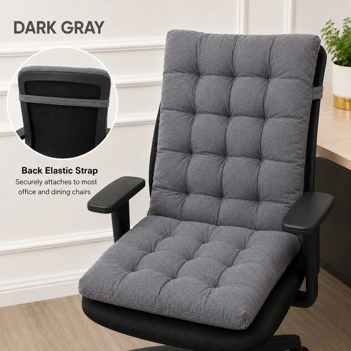 Floor Chair Cushion Tufted Seat Pad Back Support Floor Seating Cushion Tatami Meditation Chair Cushion 96 × 40 cm