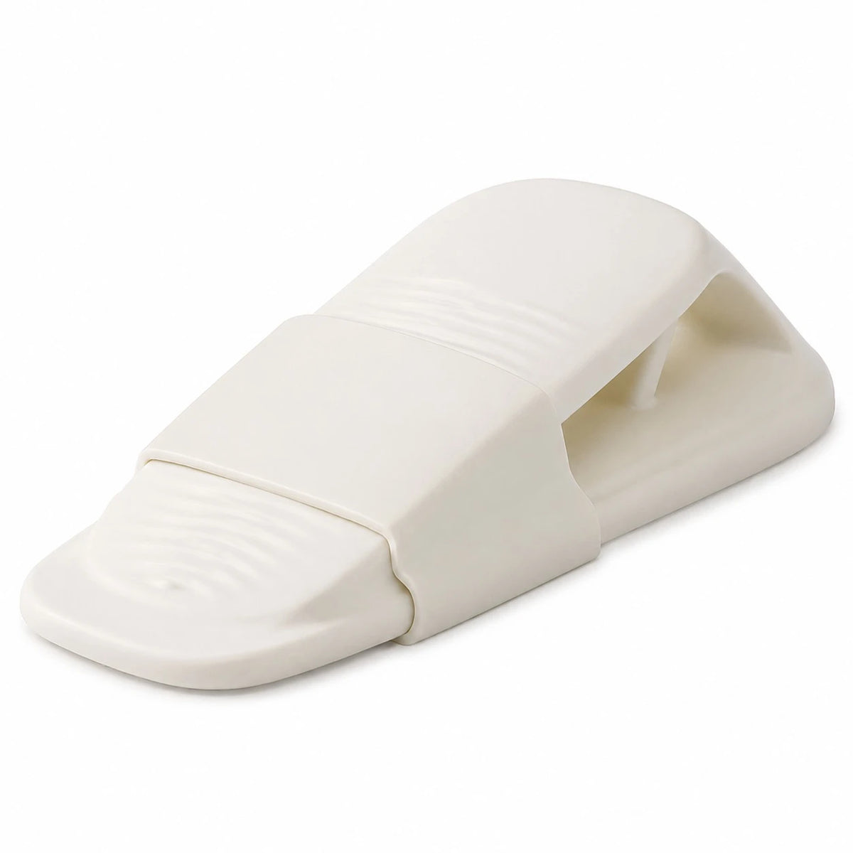 Non Slip TPR Rubber Door Stopper Wedge with Adhesive Storage Holder Anti Slip Door Stop