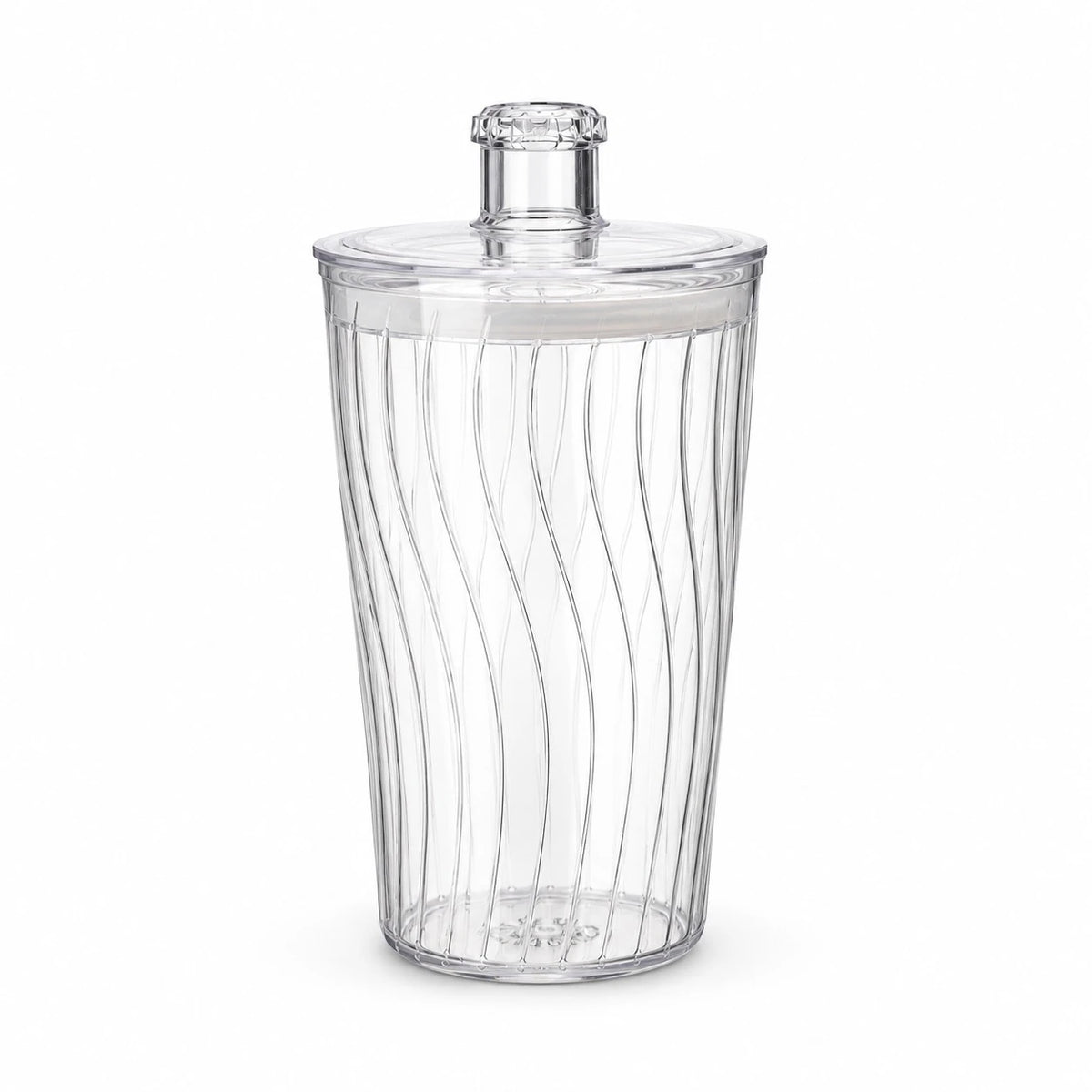 Storage Jar Airtight Food Container Clear Plastic Pantry Organizer Kitchen Canister Cereal Coffee Beans Pasta Nuts Dry Fruits Storage Container 1200g Capacity