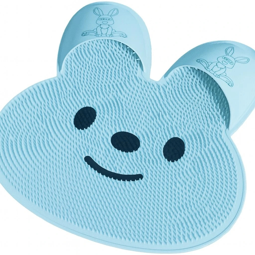 Rabbit Silicone Foot Scrubber Mat