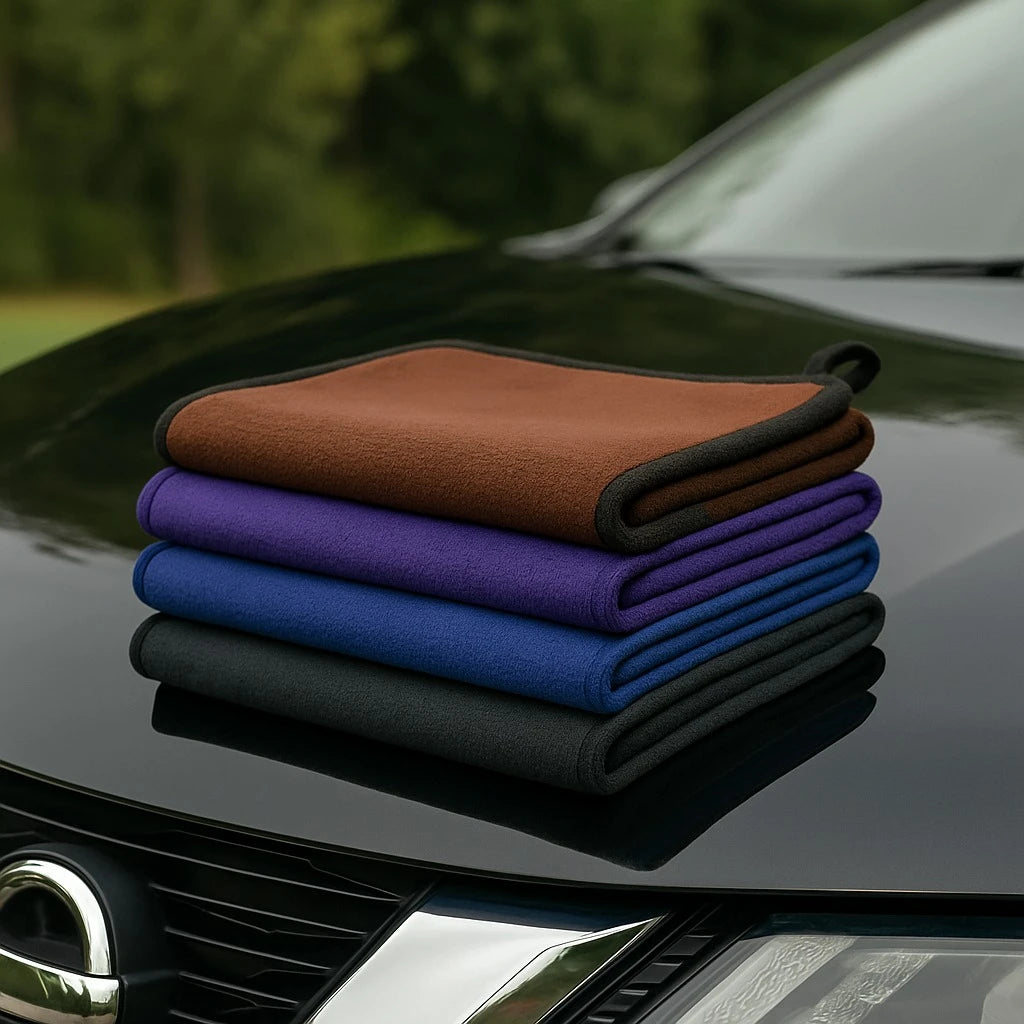 Microfiber Car Cleaning Cloths 40×40 cm  Premium Auto Detailing Towels for Wash, Drying, Polishing, Interior & Exterior Cleaning