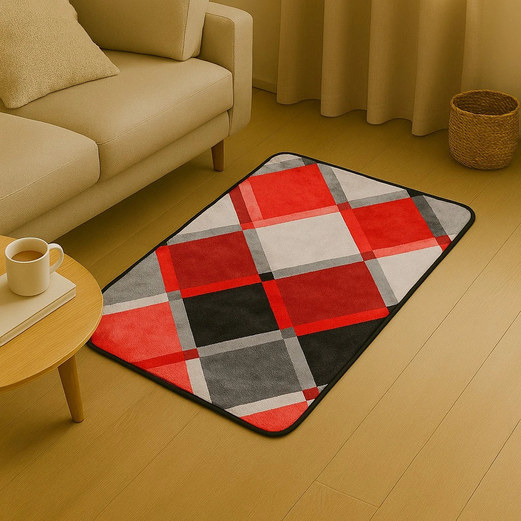 Velvet Colorful  Carpet 100×60 cm - Image 2