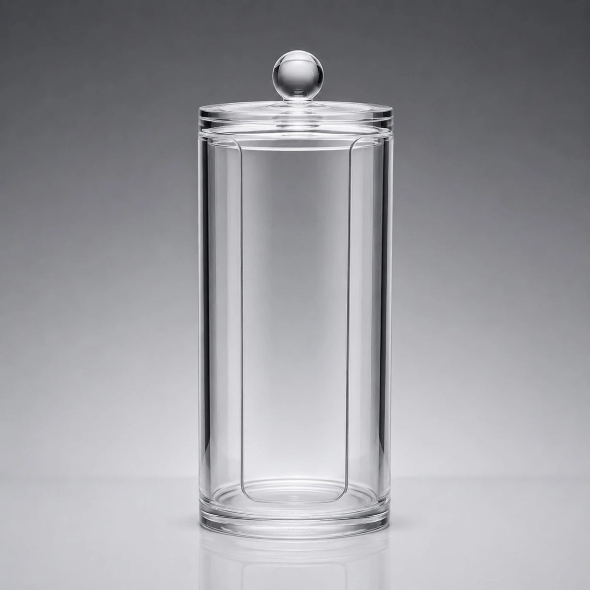 Clear Acrylic Cotton Pad Holder Makeup Vanity Organizer Bathroom Storage Container Cosmetic Pad Dispenser