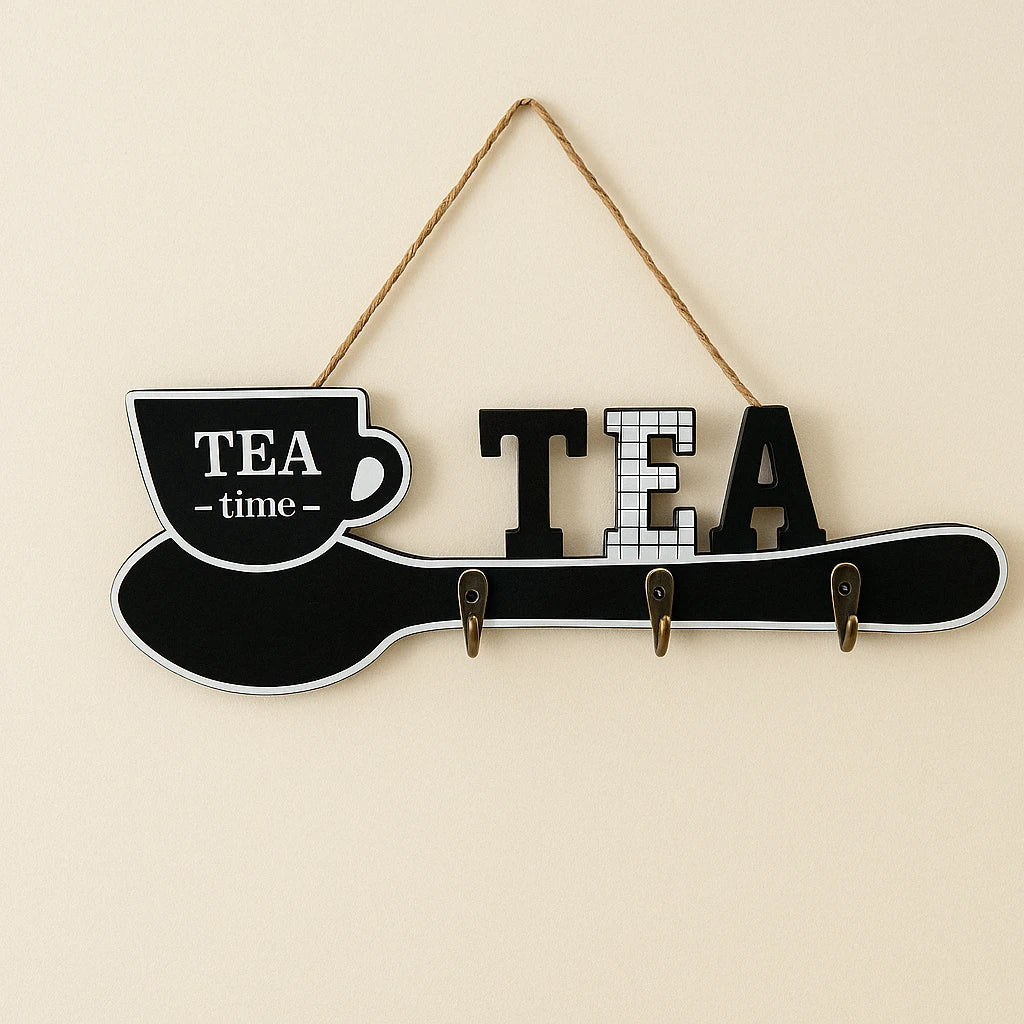 Tea Time Wall Hook Organizer